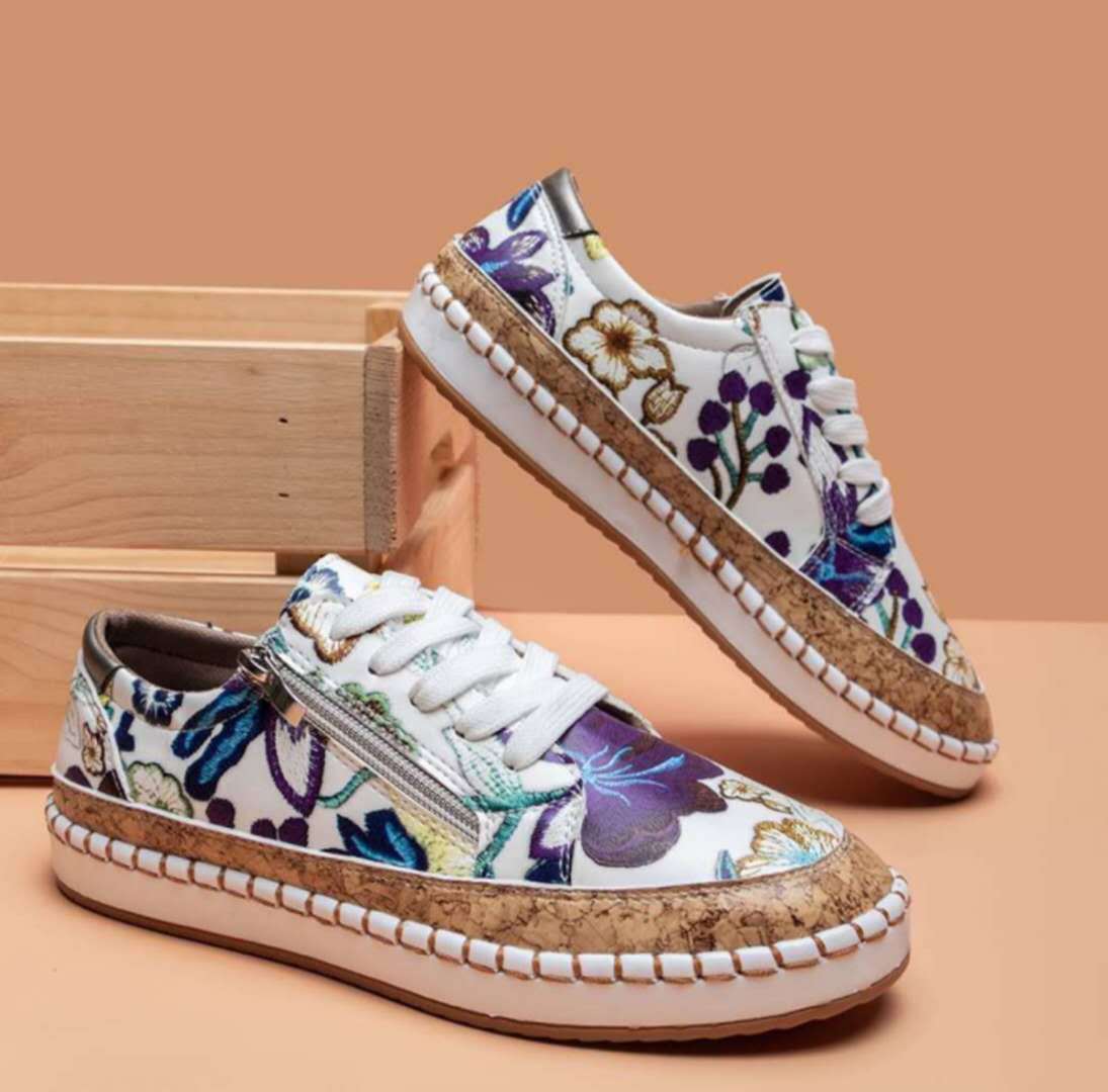 Blumen Vulkanisierte Schuhe für Damen