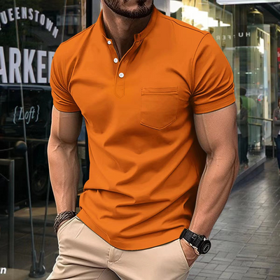 Eleganter Herren Polo mit Halbkragen