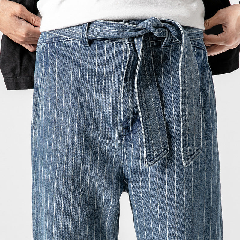 Haruto | Japanische Denim gestreifte Hose