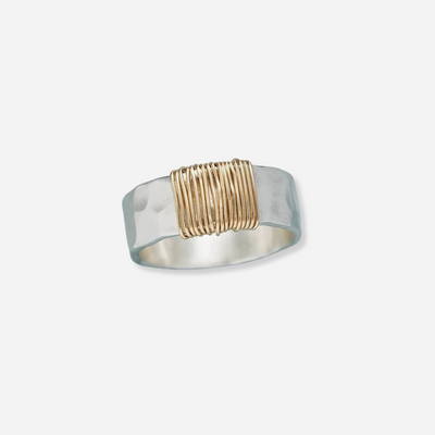 Zoë Vintage Goldfarbener Draht-Ring