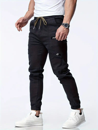 Herren Jogger mit Kordelzug und Stretch-Tapered-Fit