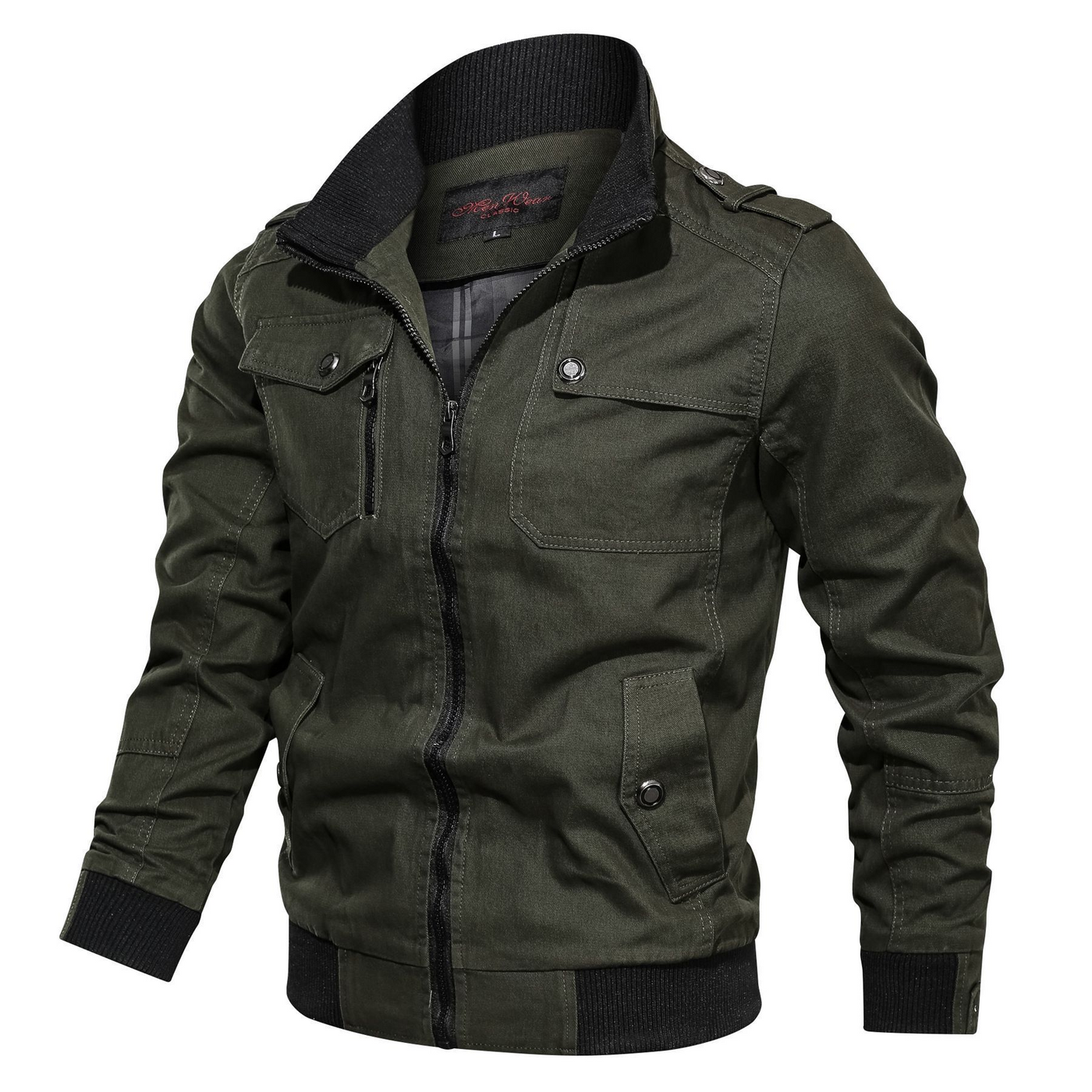 Lässige Cargo Combat Winterjacke