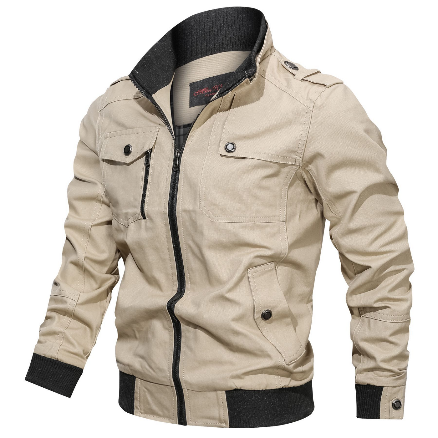 Lässige Cargo Combat Winterjacke