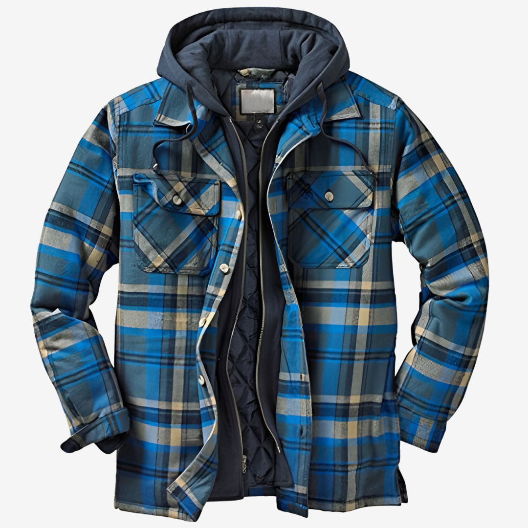 Mit Fleece gefütterte Flanelljacke