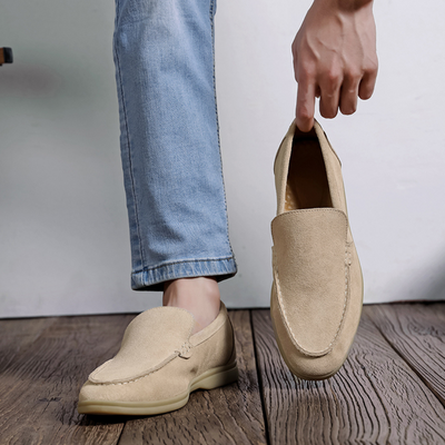 Exklusive Herren Wildleder Loafers im Milano Stil