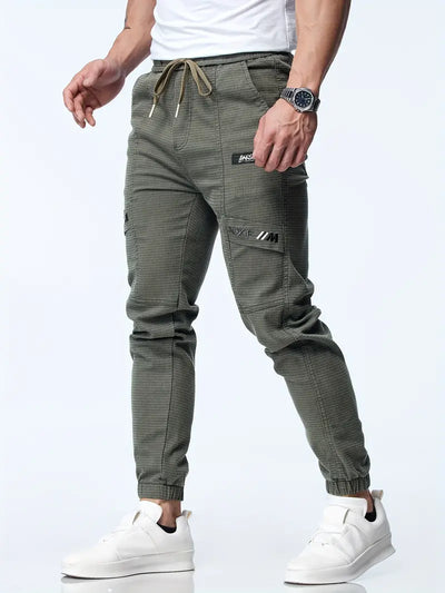 Herren Jogger mit Kordelzug und Stretch-Tapered-Fit