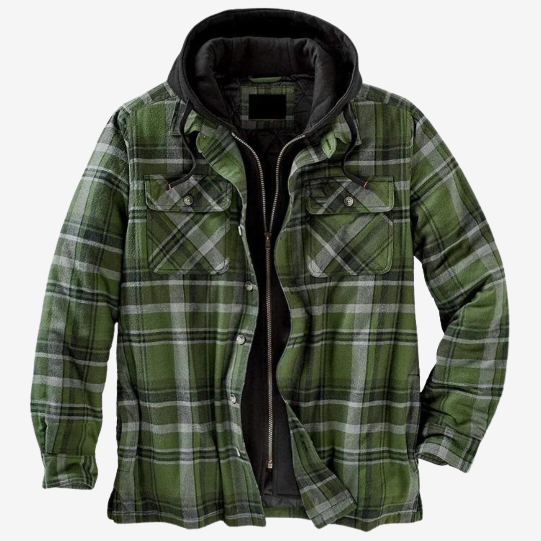 Mit Fleece gefütterte Flanelljacke