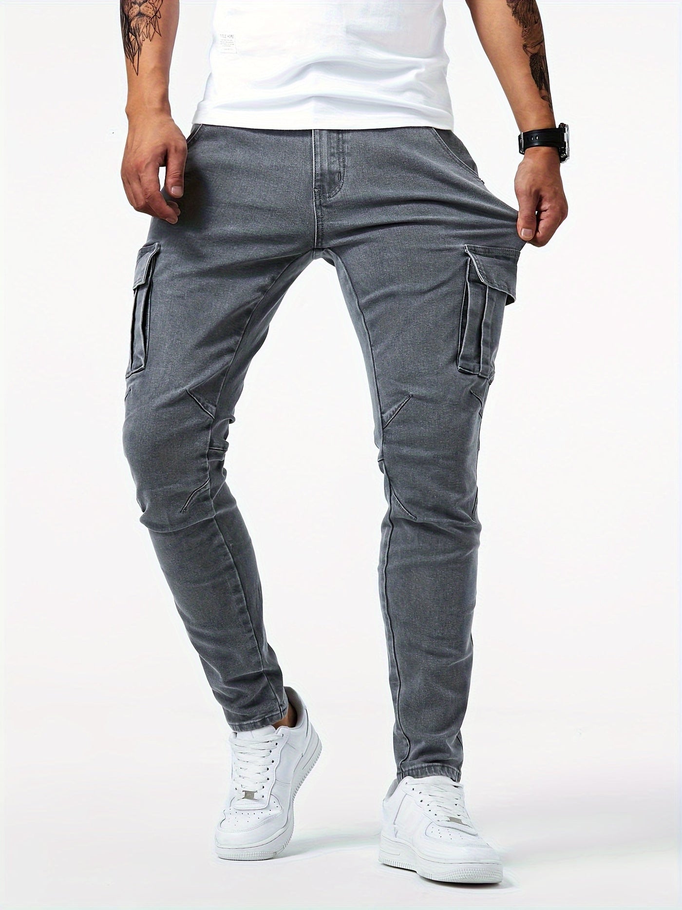 Funktionale & Stylische Herren Cargo Stretch-Hose