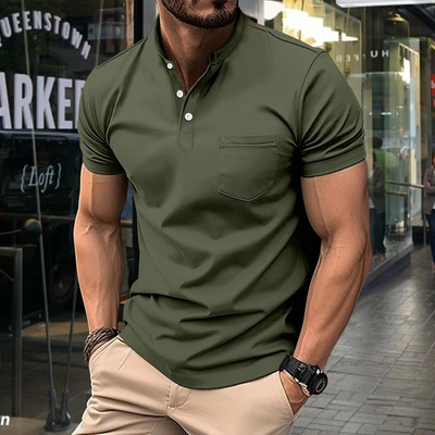 Eleganter Herren Polo mit Halbkragen