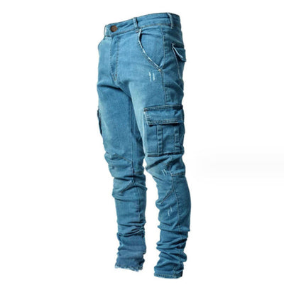 Herren Jeans mit Seitentaschen - Strapazierfähig und Bequem