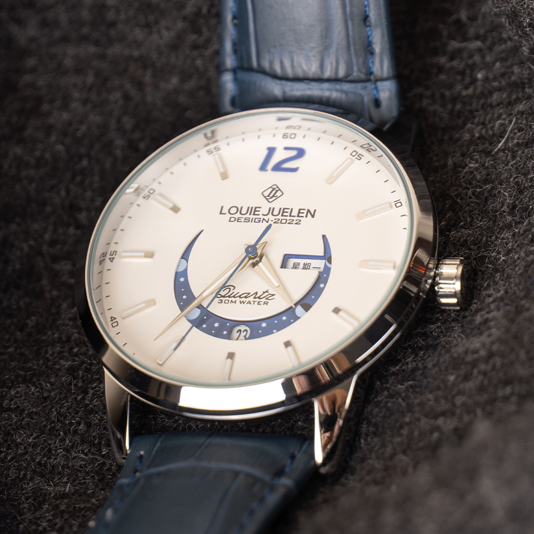 Elegante Mondphasenuhr