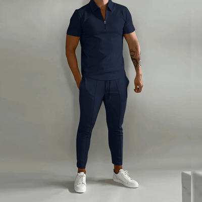 Elegantes Herren Set bestehend aus Polo Shirt und eleganter Hose