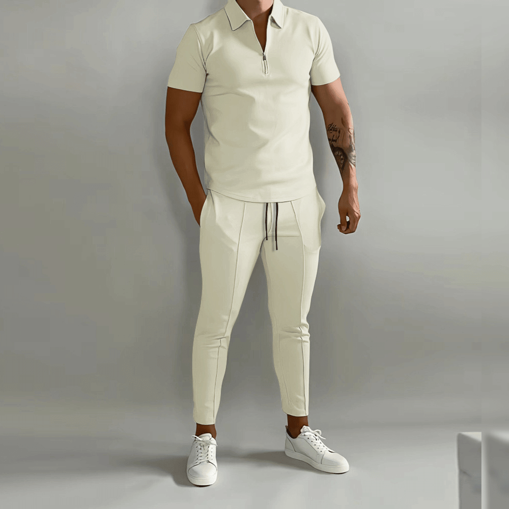 Elegantes Herren Set bestehend aus Polo Shirt und eleganter Hose