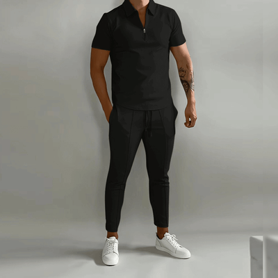 Elegantes Herren Set bestehend aus Polo Shirt und eleganter Hose