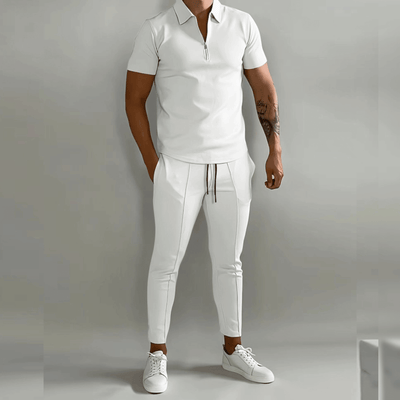 Elegantes Herren Set bestehend aus Polo Shirt und eleganter Hose