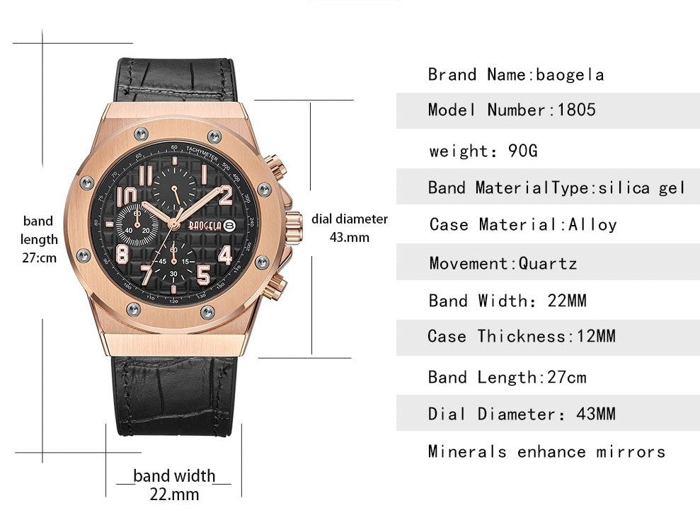 Lässige Chronographenuhr