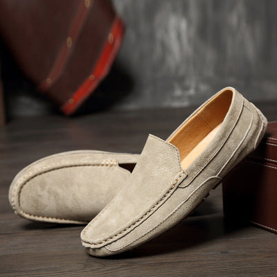 Elegante Herren Loafer aus echtem Wildleder