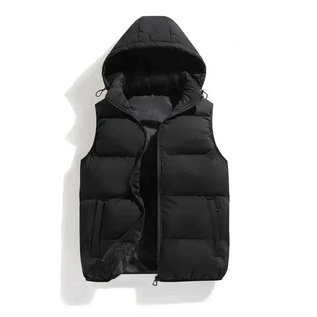 Herren Gilet mit abnehmbarer Kapuze