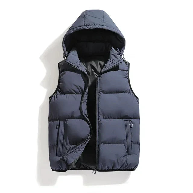 Herren Gilet mit abnehmbarer Kapuze