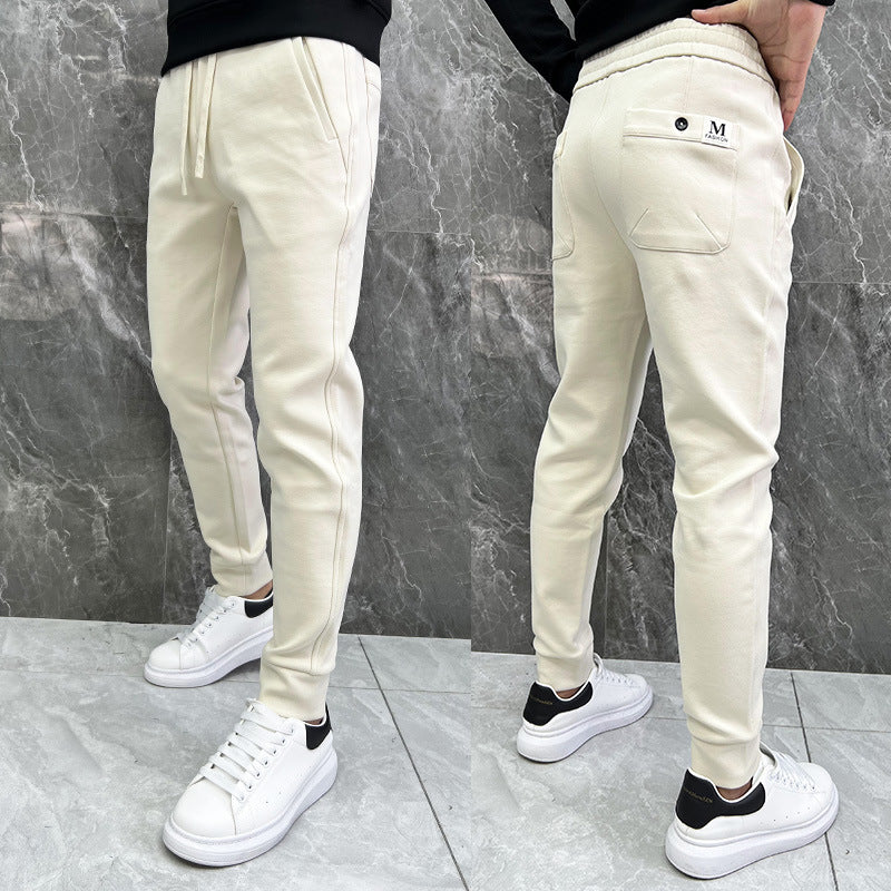 Hochelastische Herren Sweatpants mit Kordelzug