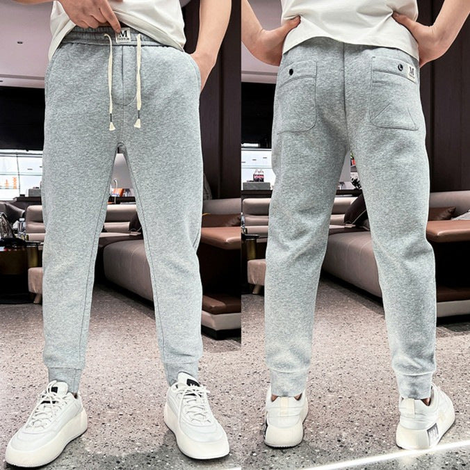 Hochelastische Herren Sweatpants mit Kordelzug