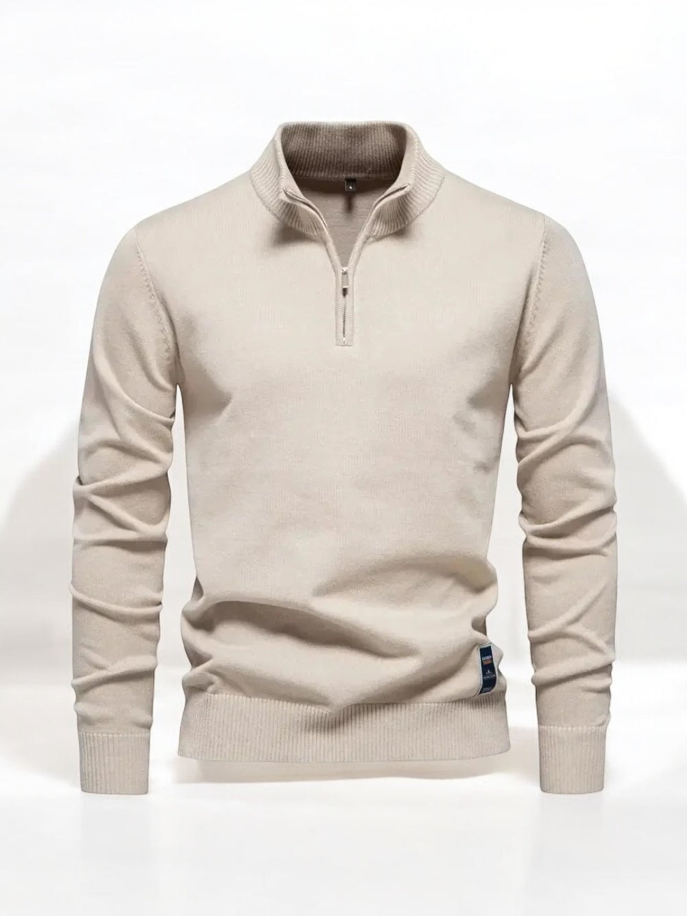 Klassischer Half-Zip-Cardigan