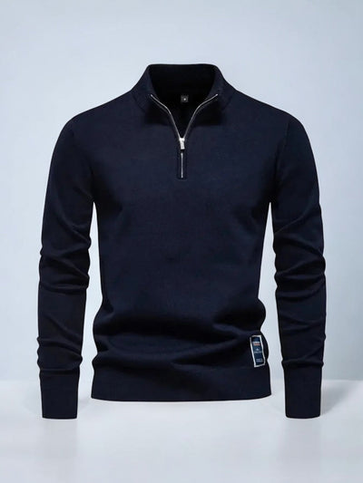 Klassischer Half-Zip-Cardigan