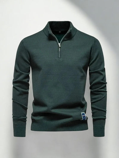 Klassischer Half-Zip-Cardigan