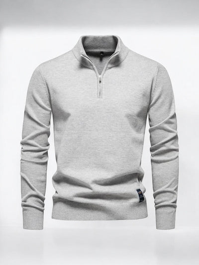 Klassischer Half-Zip-Cardigan