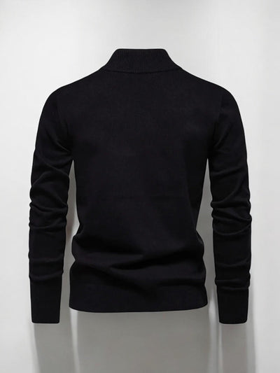 Klassischer Half-Zip-Cardigan