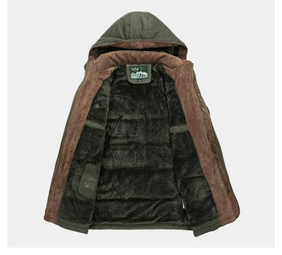 Thermo Herren Winterparka mit mehreren Taschen