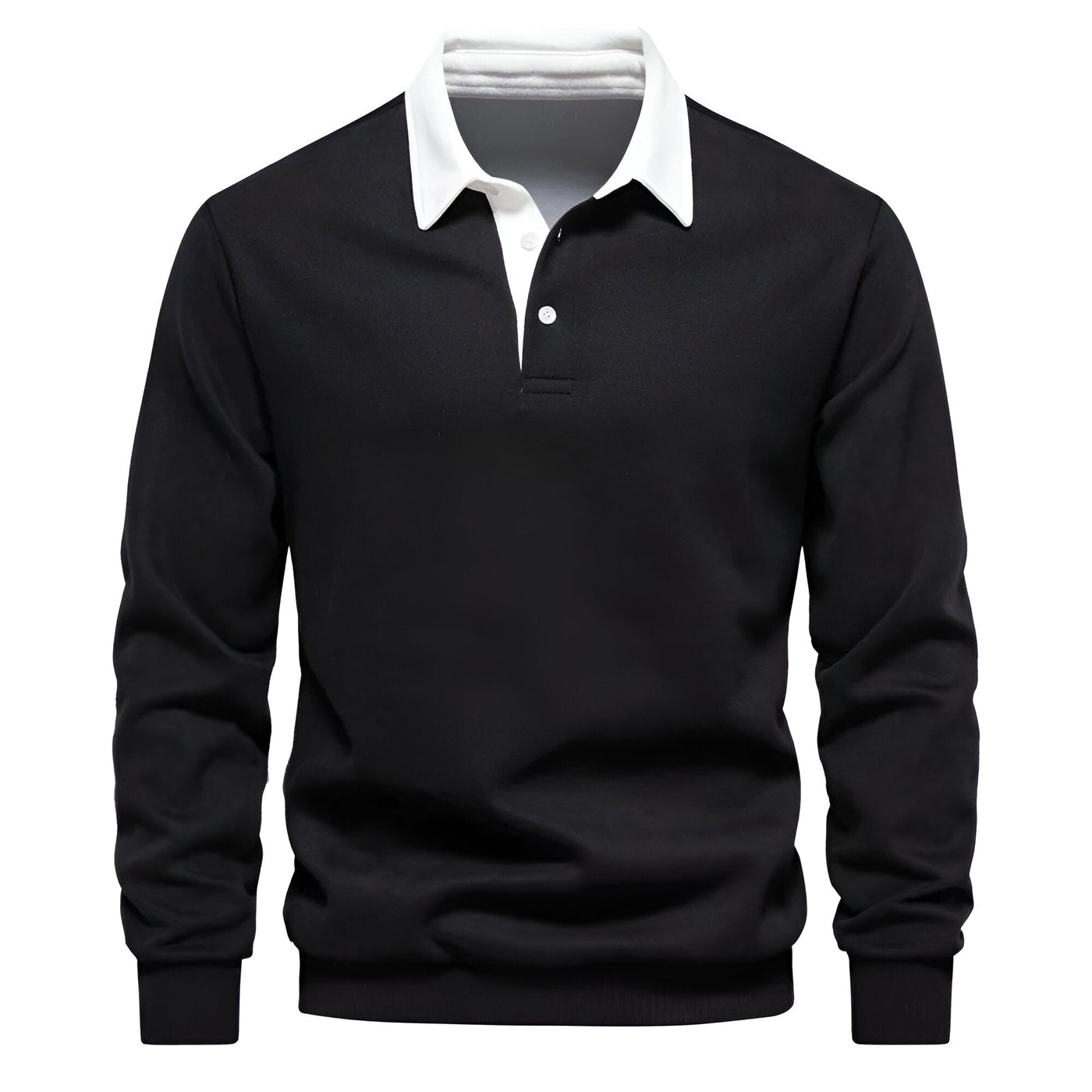 Stilvolles Polo-Kragen Sweatshirt