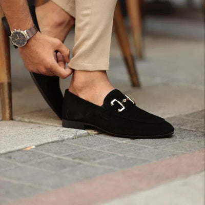 Eleganter Herren Suede Loafers mit Schnürung