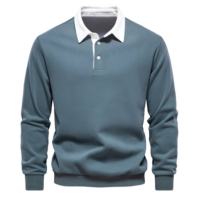 Stilvolles Polo-Kragen Sweatshirt