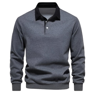 Stilvolles Polo-Kragen Sweatshirt