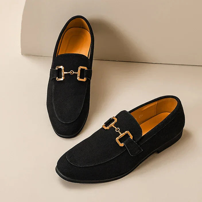 Eleganter Herren Suede Loafers mit Schnürung