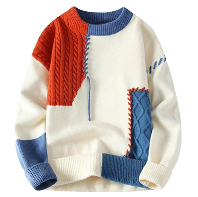 Bohème-Patchwork-Pullover