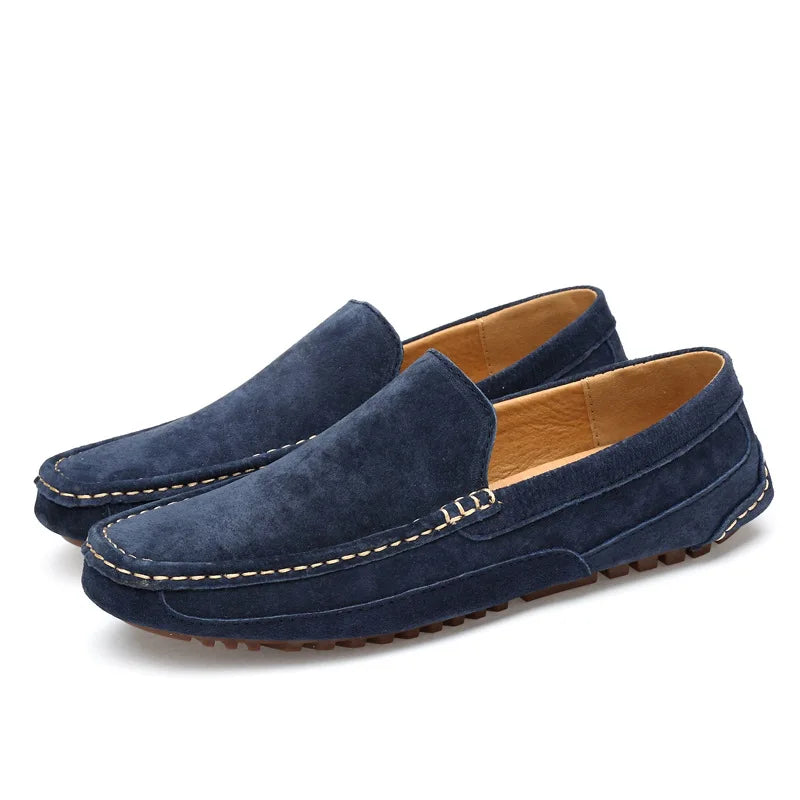 Elegante Herren Loafer aus echtem Wildleder