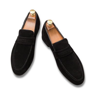 Elegante Herren Loafers mit Wildlederriemen