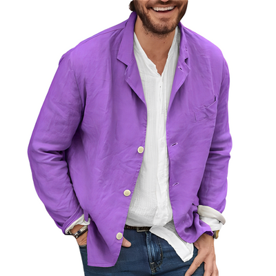 Elegante Herren Leinen Jacke – Stilvoll & Komfortabel