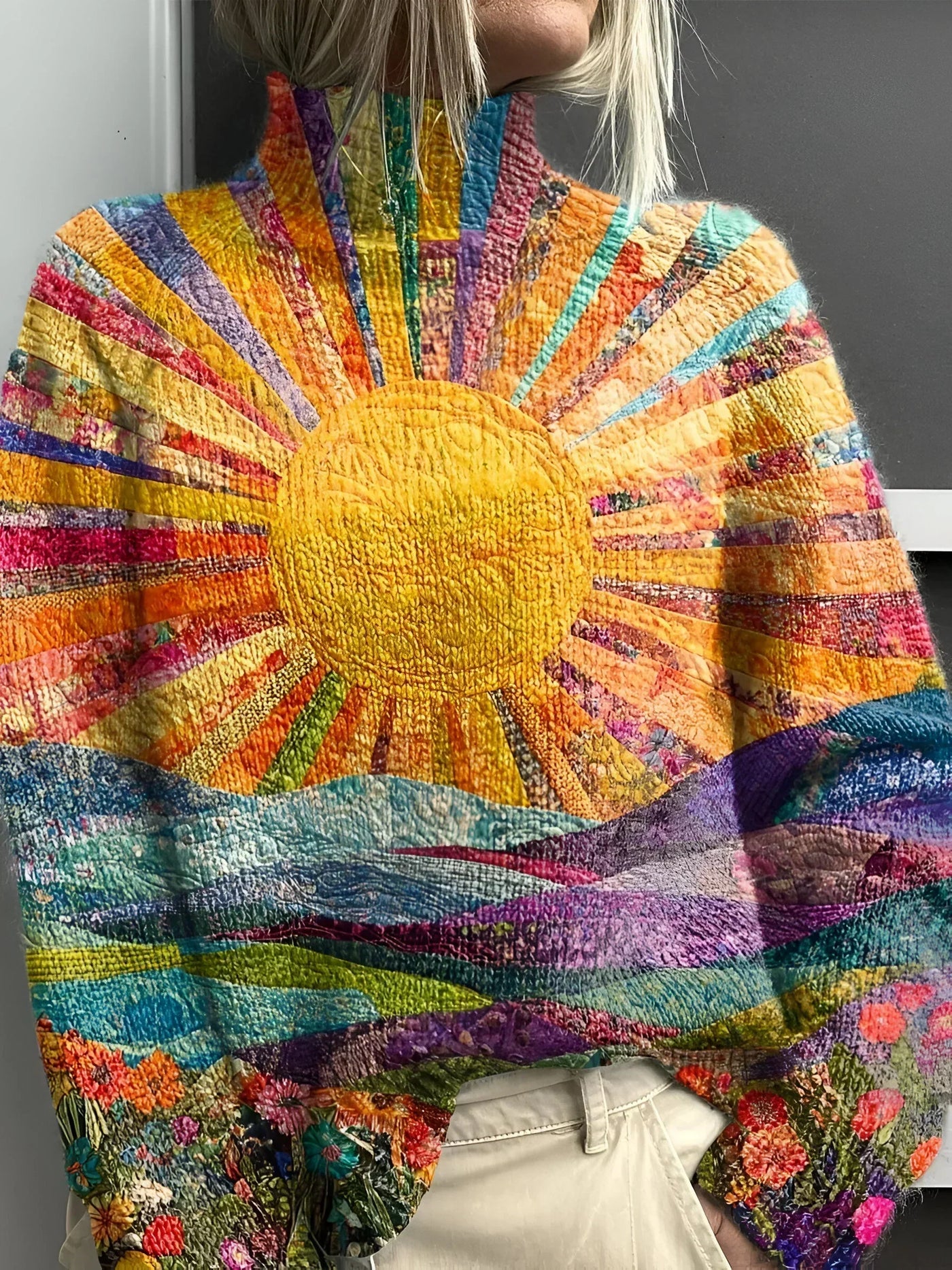 Rollkragenpullover Scenic Sunrise